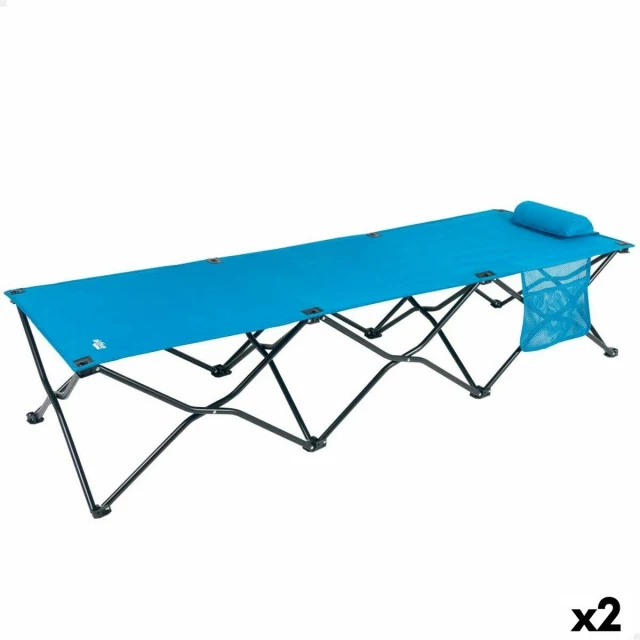 Раскладная кровать Синий Кемпинг 178 x 62 x 38 cm 178 x 38 x 62 cm (2 штук)