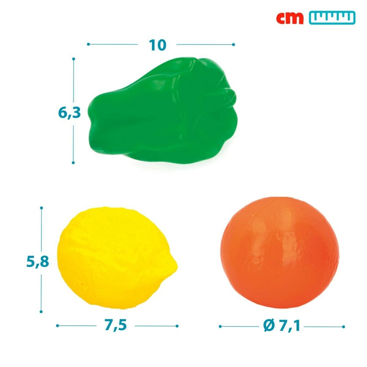 Toy Food Set 22 Pieces (12 Units)
