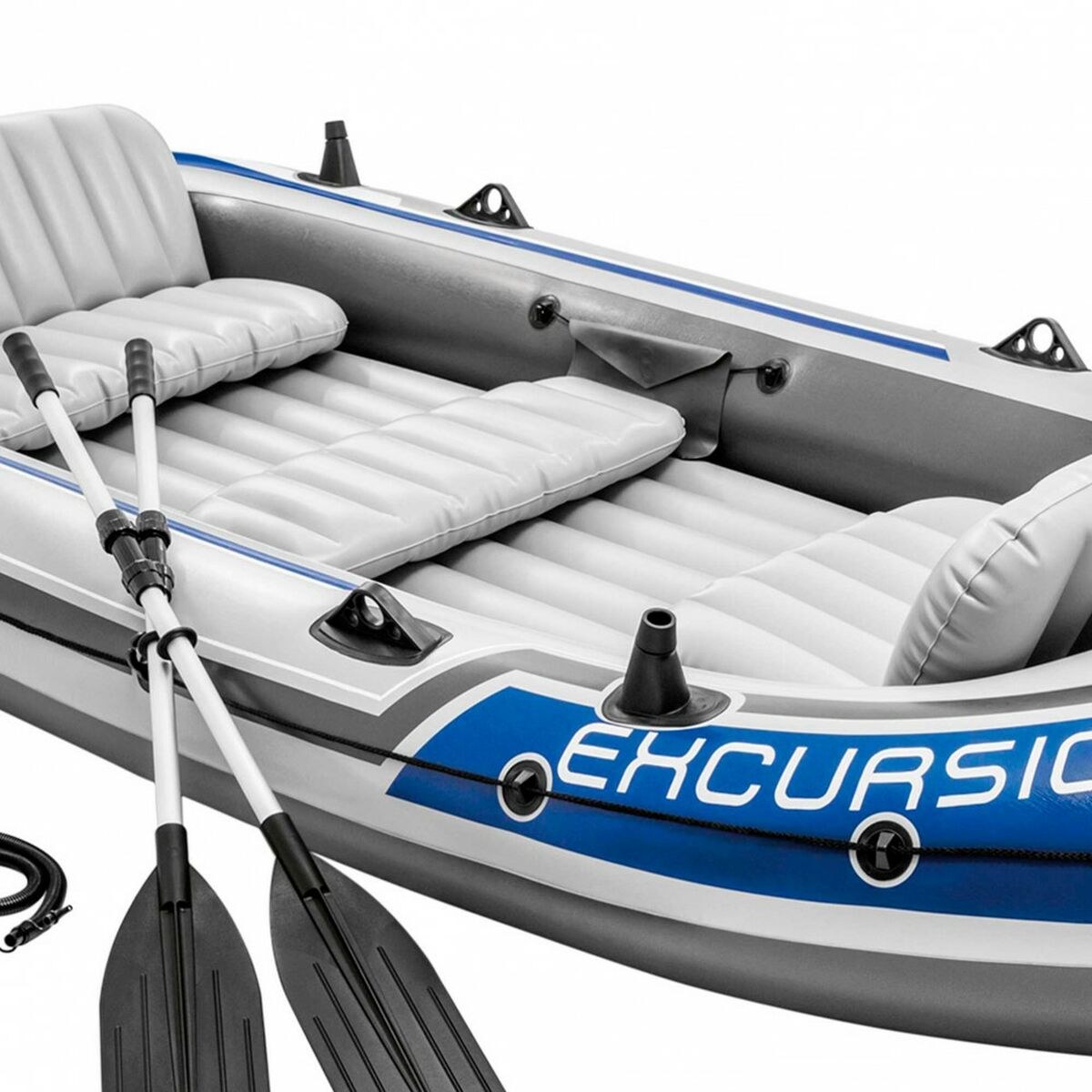 Inflatable Boat Excursion 5 Blue White 366 x 43 x 168 cm