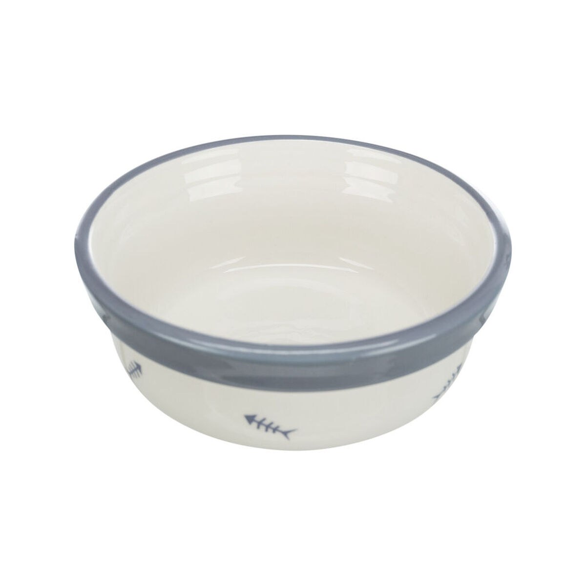 Кормушка для собак Синий Белый Серый Ø 12 cm 300 ml