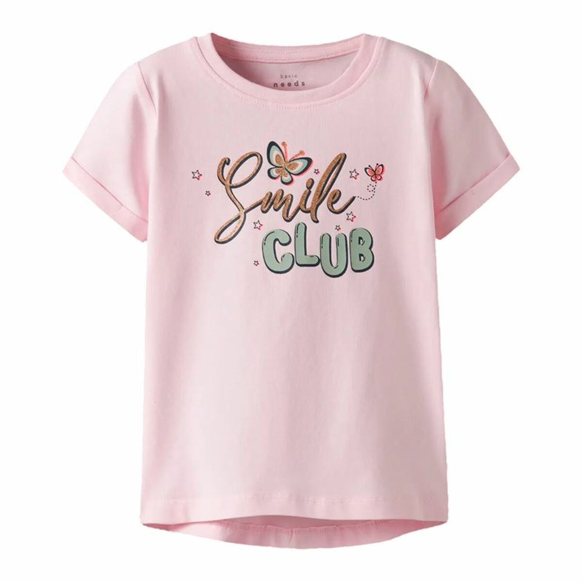 Child's Short Sleeve T-Shirt Nmfvix Pink