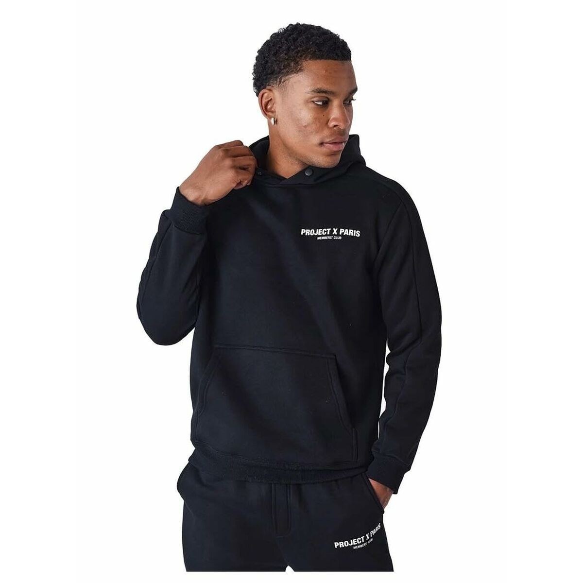 Толстовка с капюшоном мужская PROJECT HOODIE 2422052 Чёрный