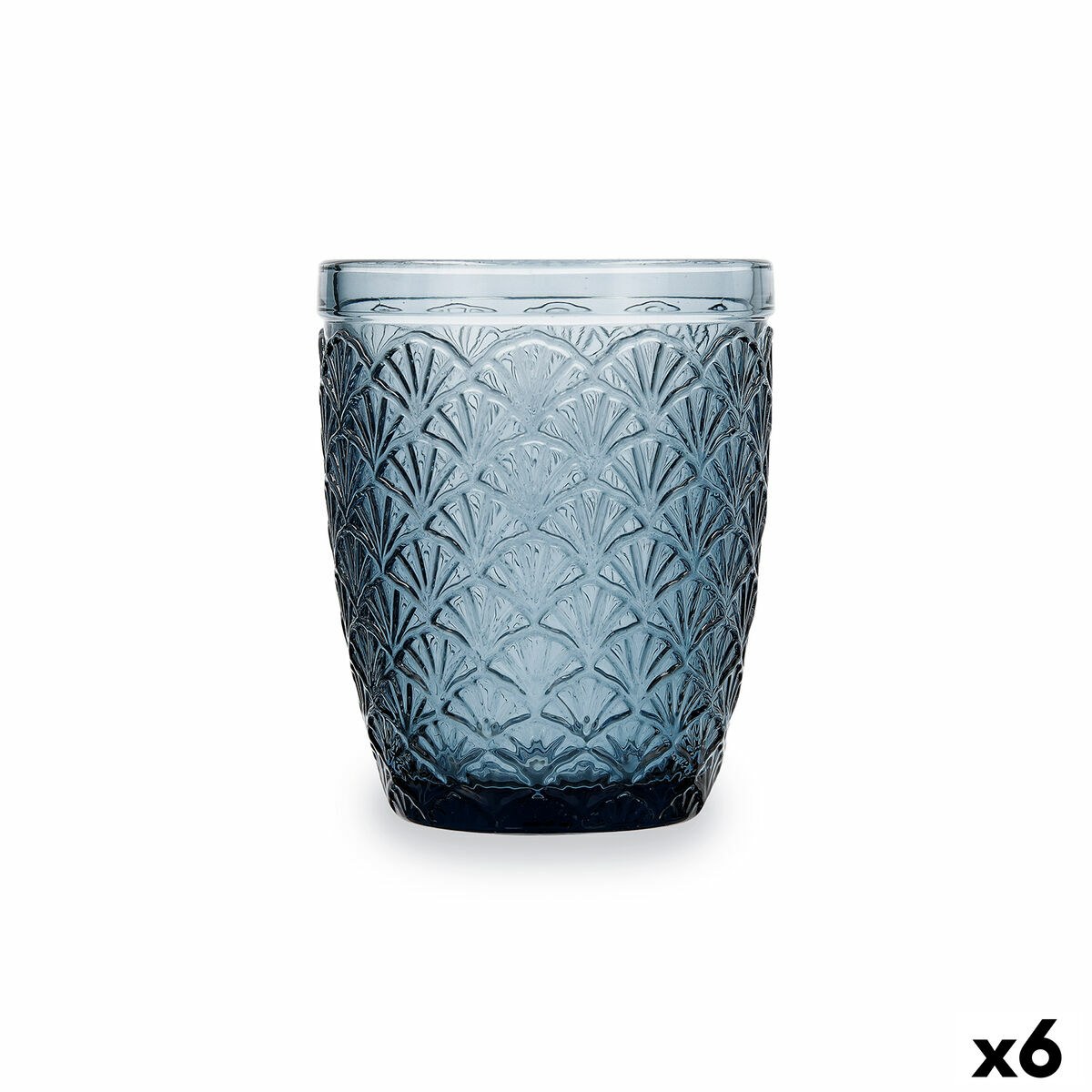 Стакан Blue Moon Синий Cтекло 240 ml (6 штук)