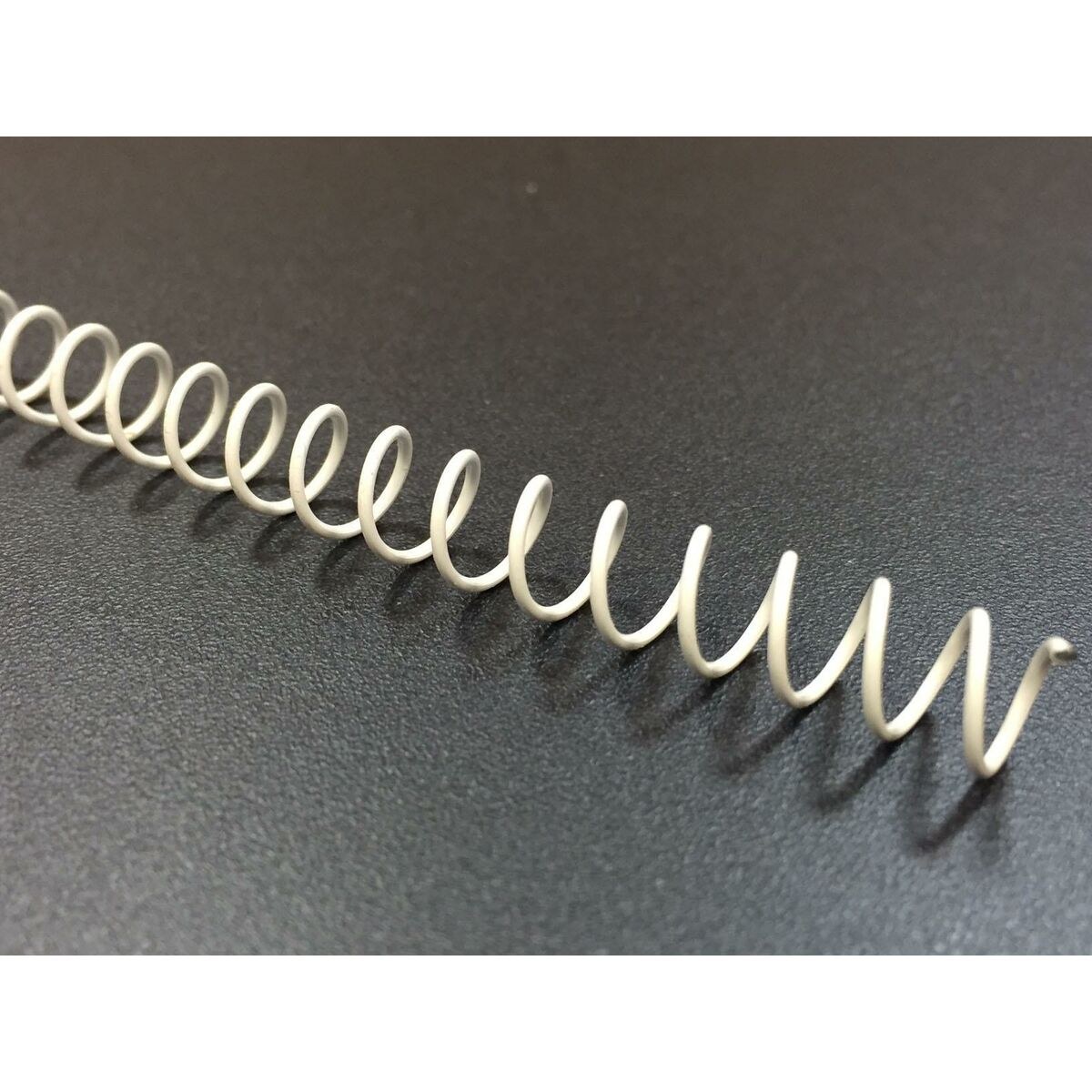 Binding Spirals 100 Units White Metal Ø 12 mm