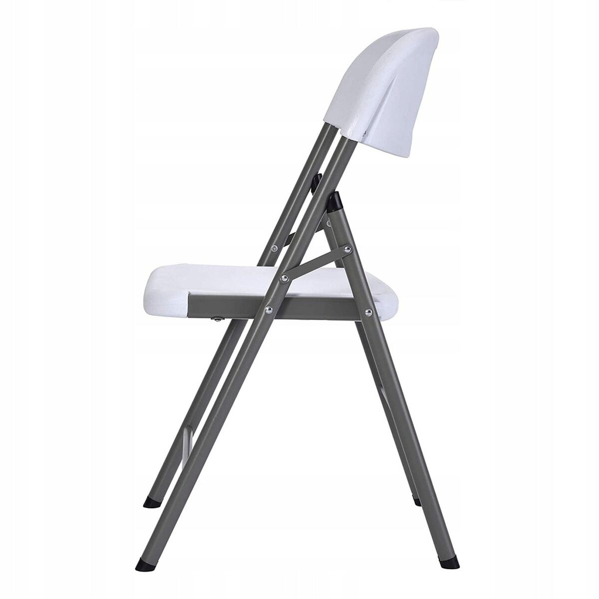 Folding Chair Resin White 44x53x83 cm Catering, Beach & Camping 10531