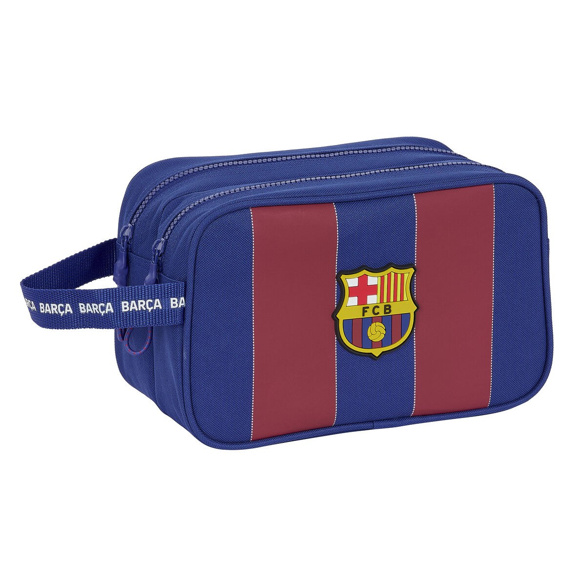 Travel Vanity Case Red Navy Blue Polyester 600D 26 x 15 x 12.5 cm