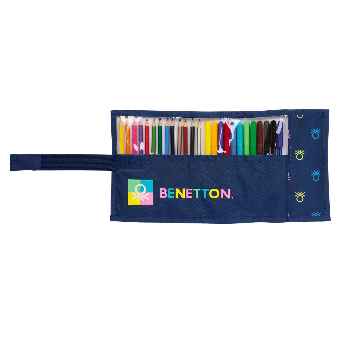 Пенал Cool Тёмно Синий 7 x 20 x 7 cm Roll-up 27 Предметы