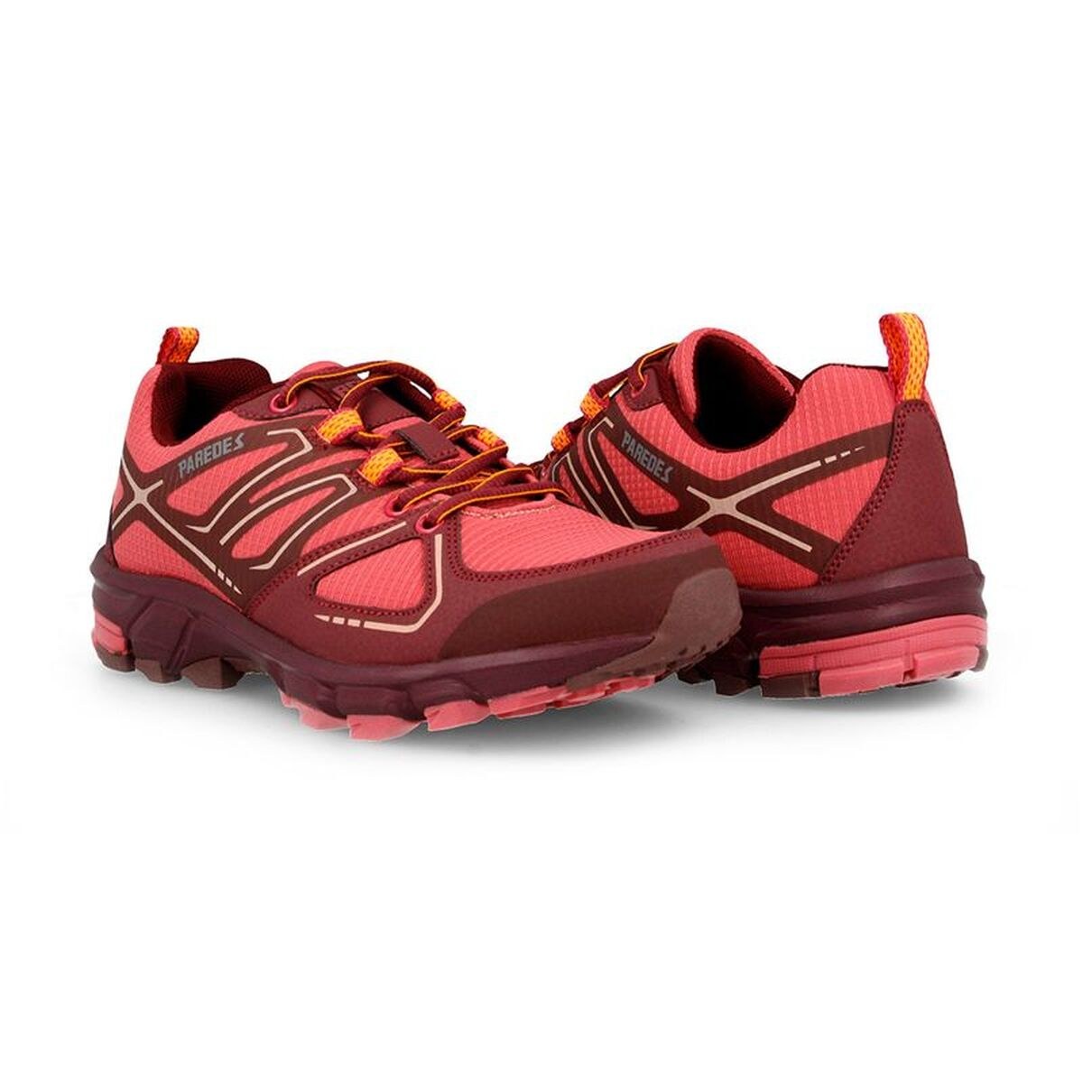 Trail running shoes for women Cobisa Red Burgundy
