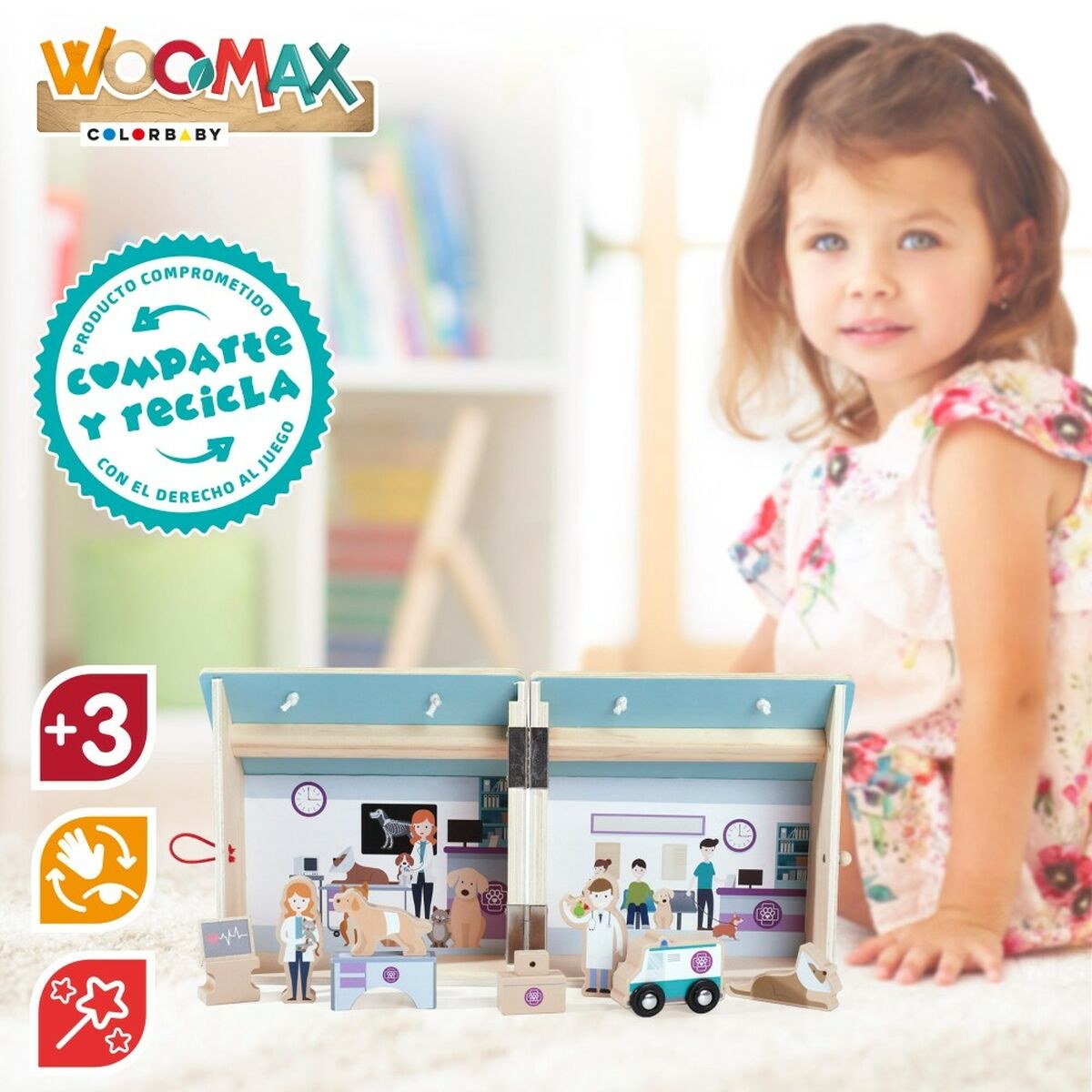 Playset Ветеринар 9 Предметы 4 штук 19 x 18 x 19 cm