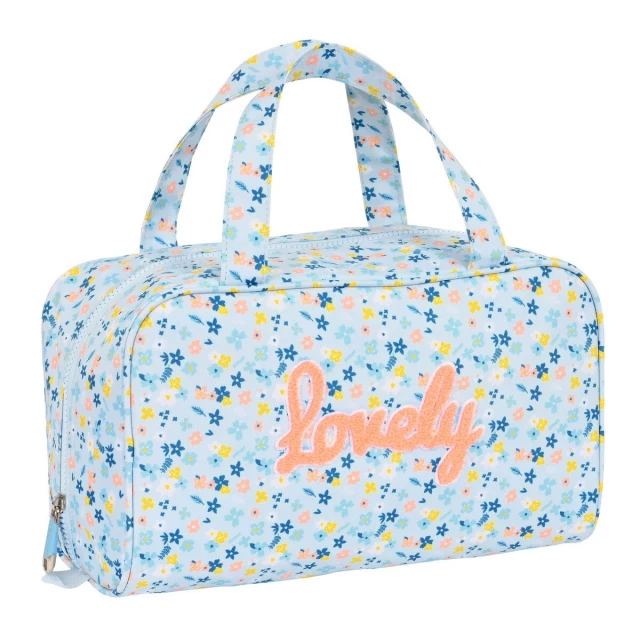 School Toilet Bag Lovely Light Blue 31 x 14 x 19 cm