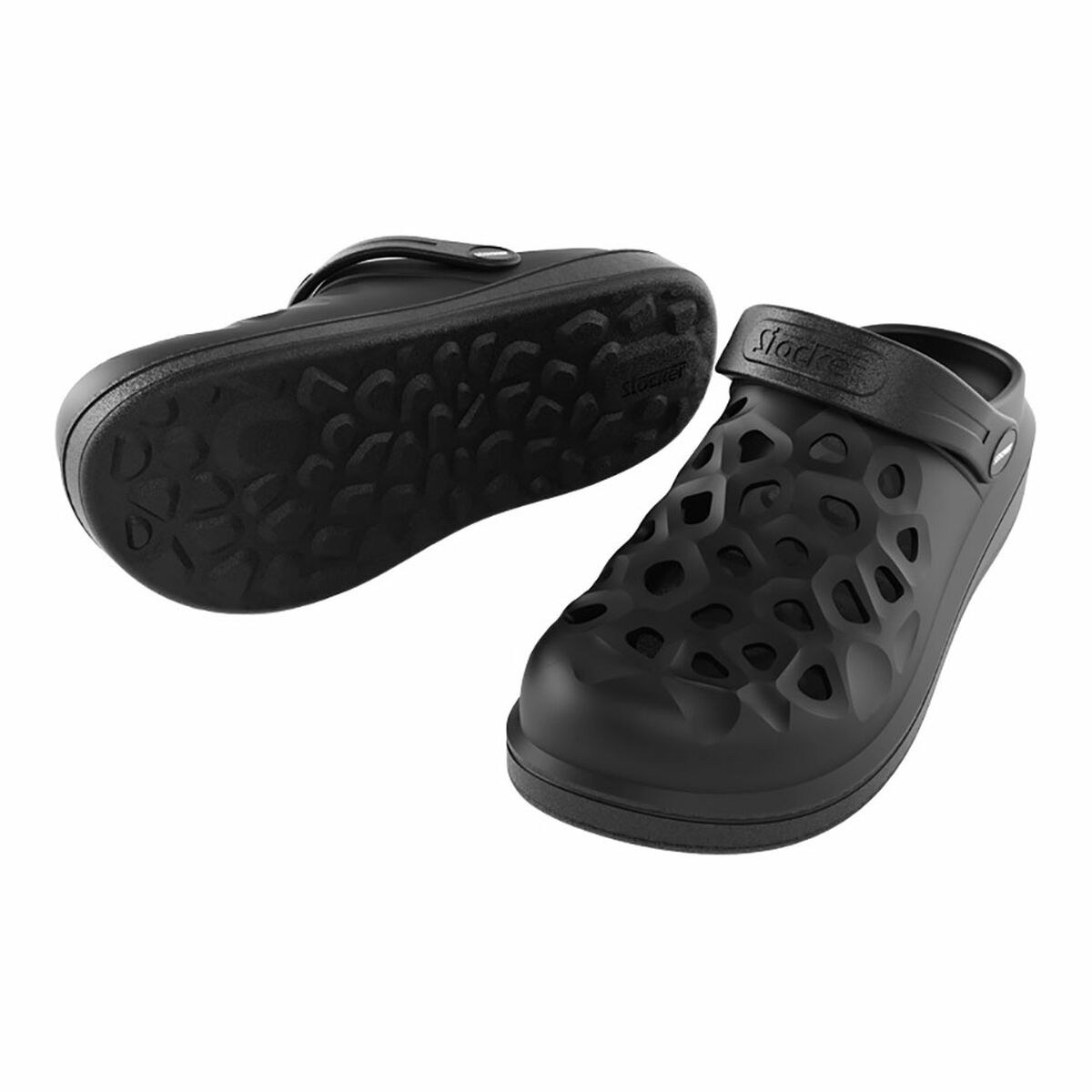 Clogs Black Drilled