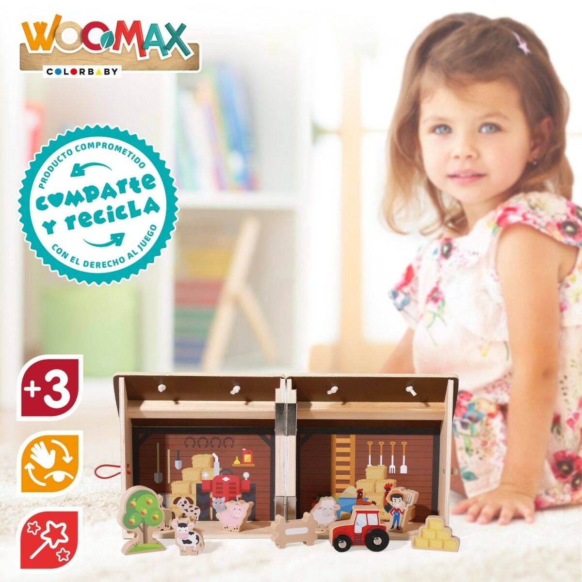 Playset Ферма 9 Предметы 4 штук 19 x 18 x 19 cm