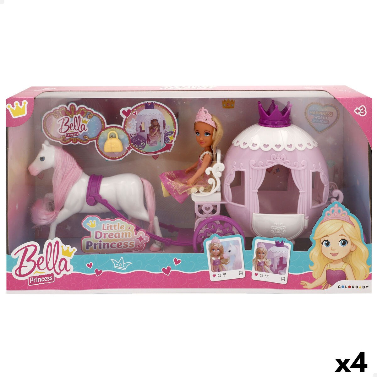 Doll Bella 40 X 19 X 10 CM (4 Units)