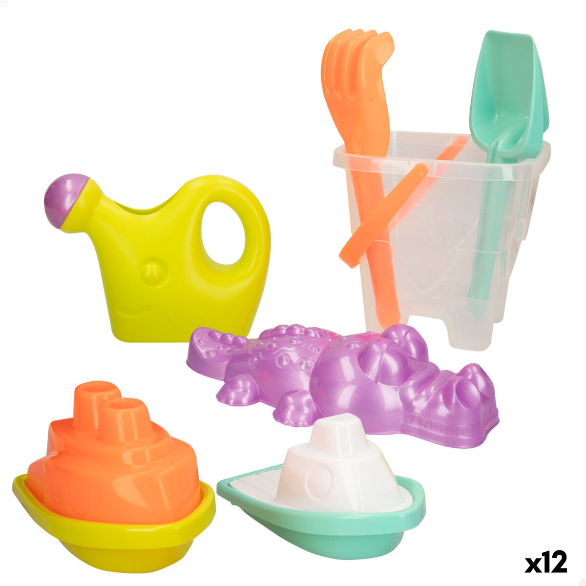 Beach toys set 18 x 17 x 18 cm (12 Units)