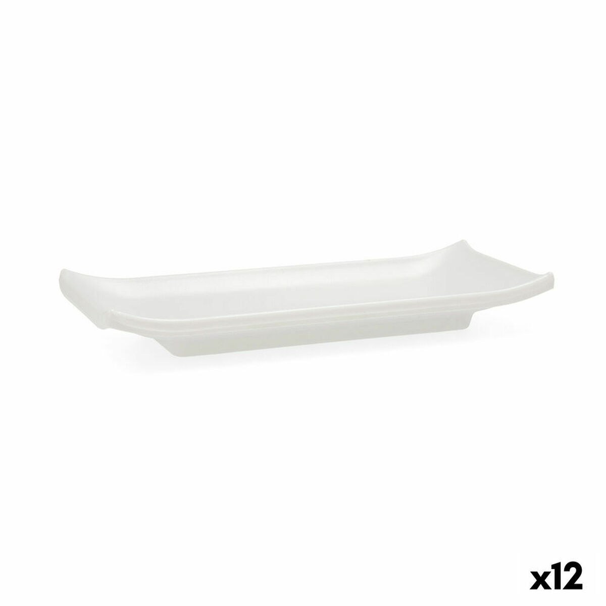 Tray Select White Plastic 22,4 x 9,5 x 3 cm Sushi (12 Units)