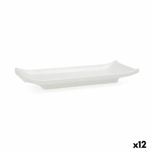 Tray Select White Plastic 22,4 x 9,5 x 3 cm Sushi (12 Units)