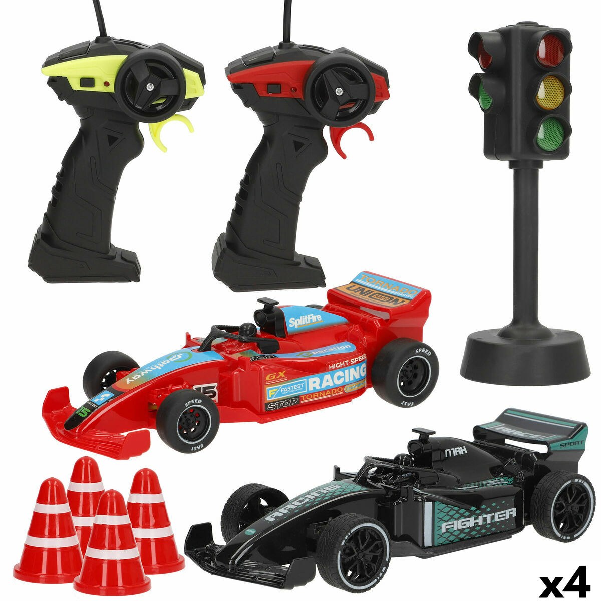 Remote-Controlled Car 1:20 19 x 5 x 9 cm (4 Units)
