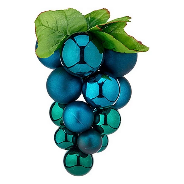 Christmas Bauble 01862 Blue Plastic Grapes