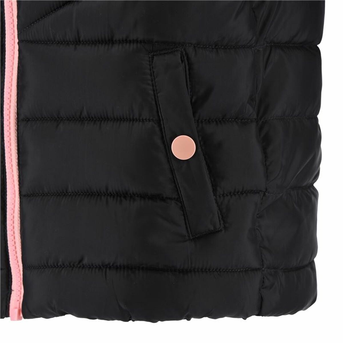 Children's Jacket Solid Mdwt Puffer Black