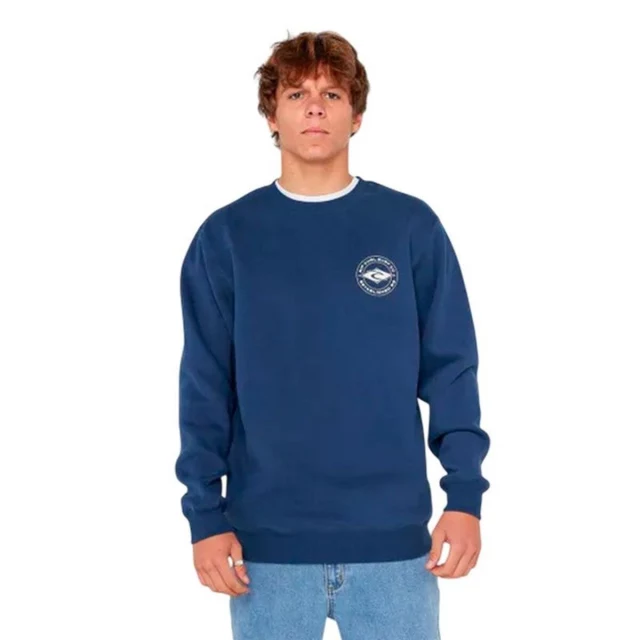 Men’s Sweatshirt without Hood Staple Crew Blue Navy Blue