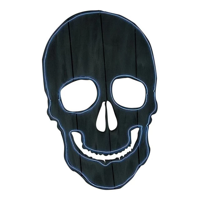 Skull Halloween Decorations Neon Silhouette of lights