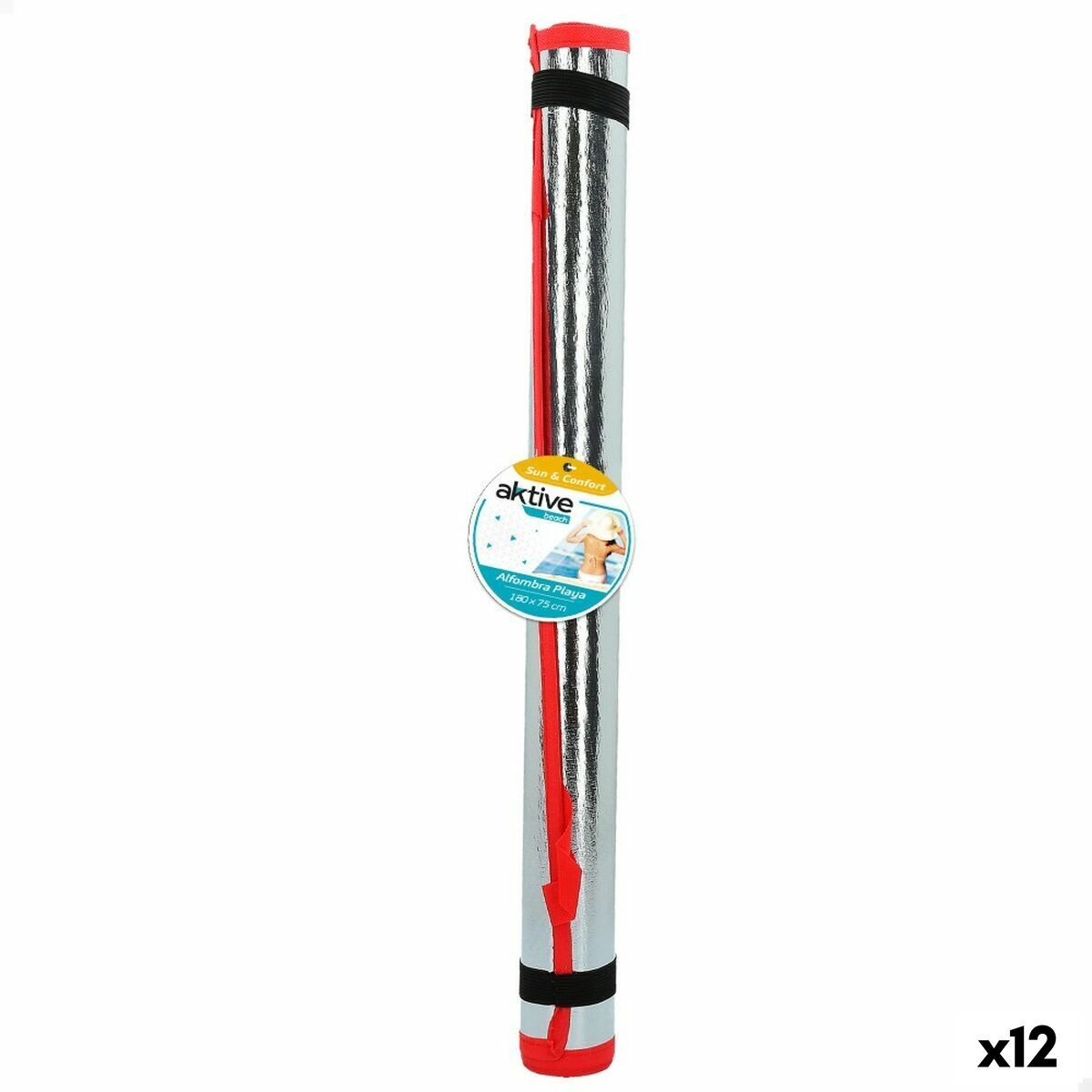 Пляжный коврик PVC 180 x 0,5 x 75 cm (12 штук)