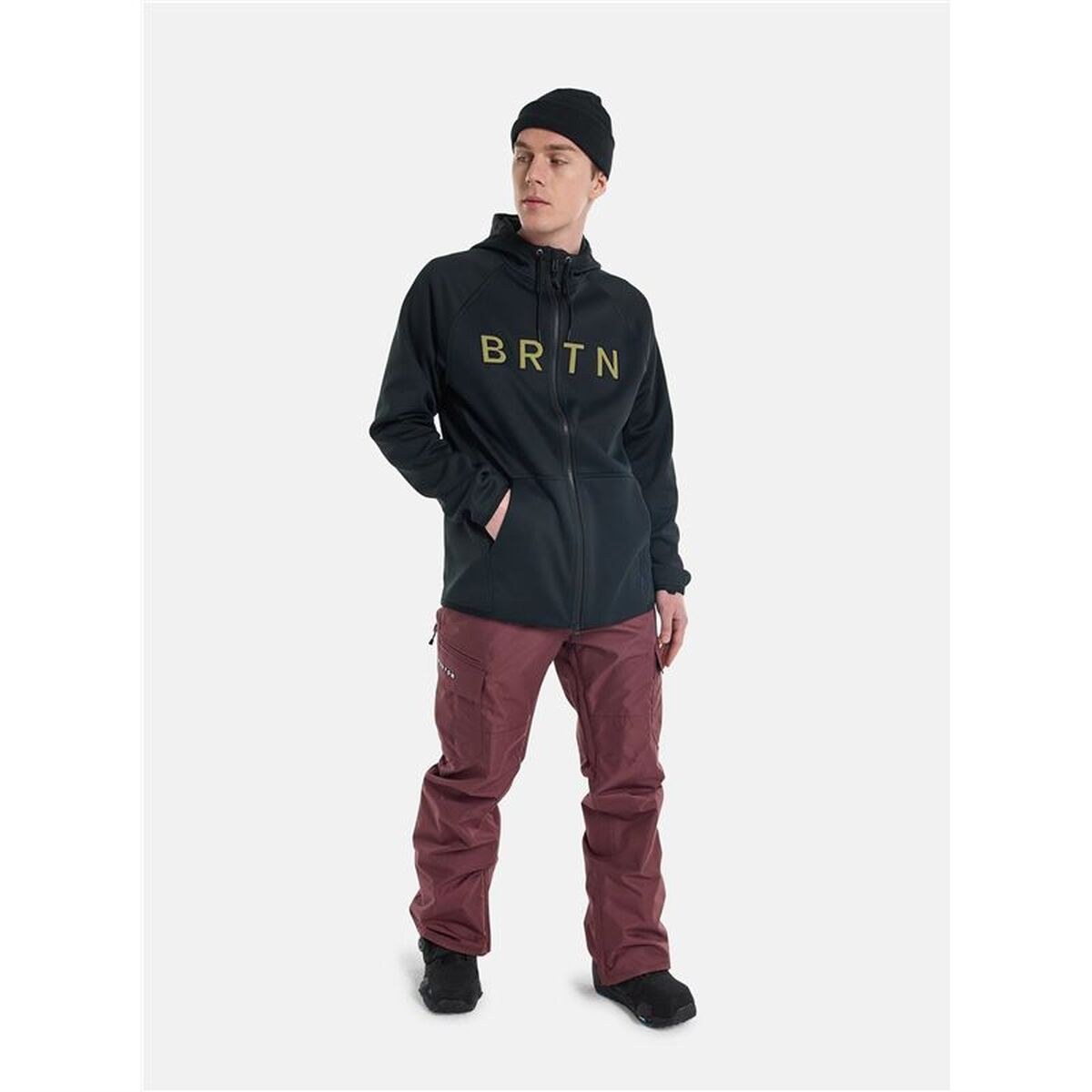 Толстовка с капюшоном мужская Burton Crown Чёрный