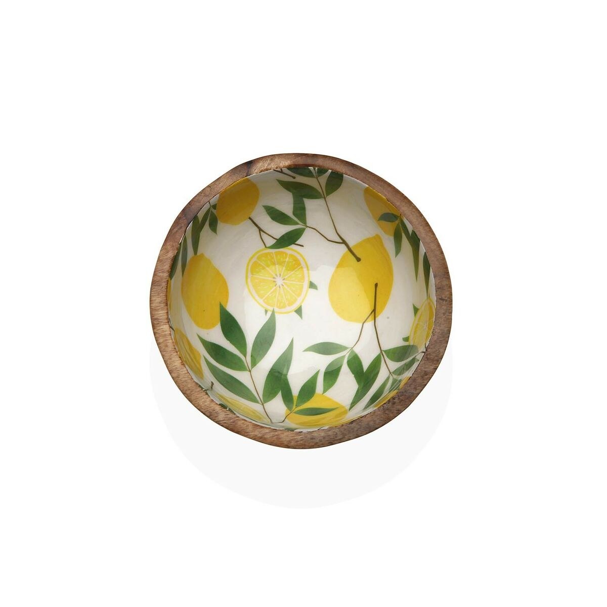 Bowl Bamboo Porcelain Mango wood Lemon