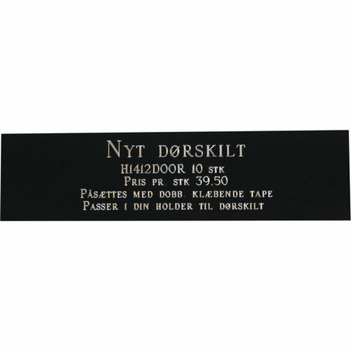 Identification plate for collar Door