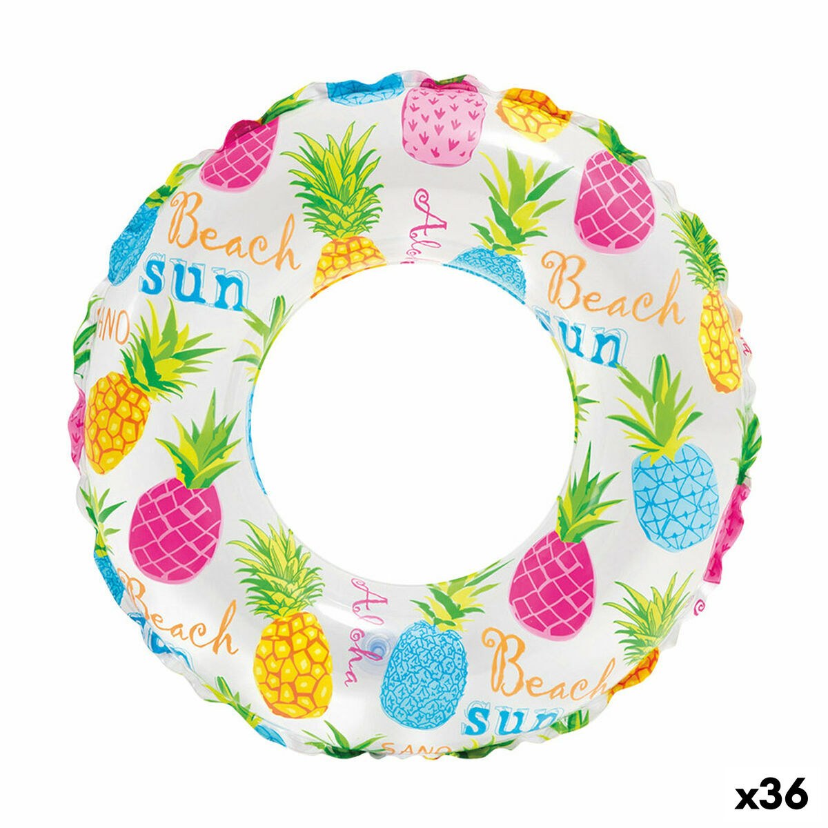 Inflatable Floating Doughnut Ø 51 cm (36 Units)