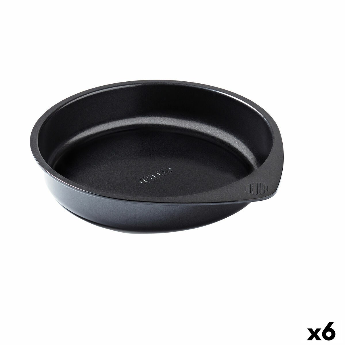 Форма для выпечки Magic Чёрный Металл Круглый Ø 26 cm 6 штук