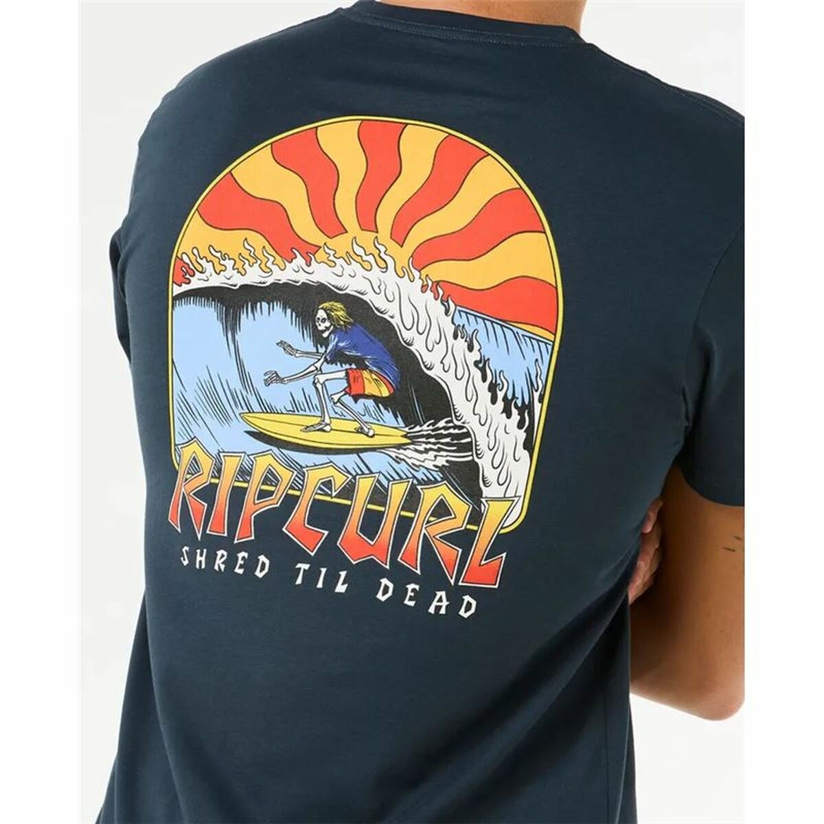 Men’s Short Sleeve T-Shirt Shred Til Tee Navy Blue