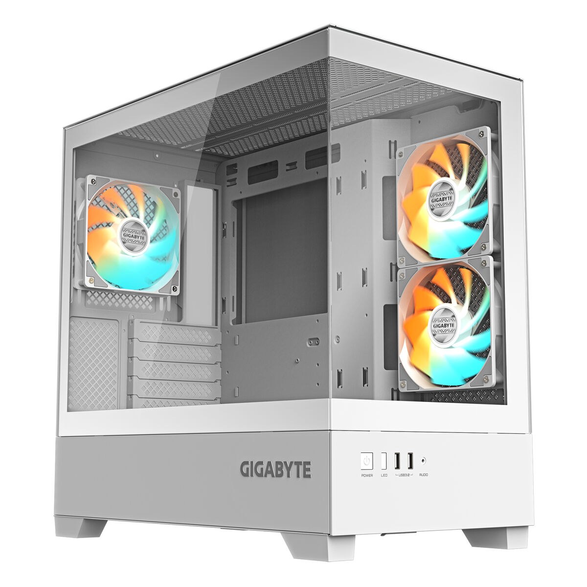 ATX Semi-tower Box C201 PANORAMIC ICE White