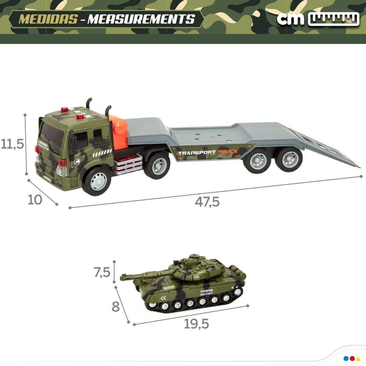 Автовоз 47,5 x 11,5 x 10 cm (2 штук)