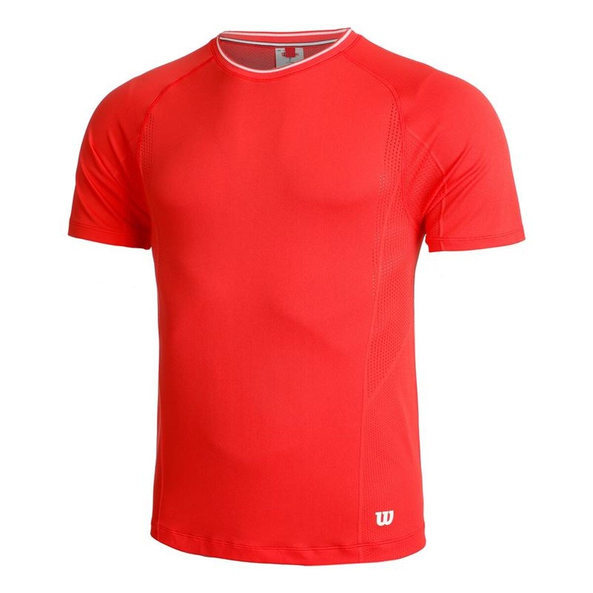 Men’s Short Sleeve T-Shirt Team Seamless Crew Red Padel