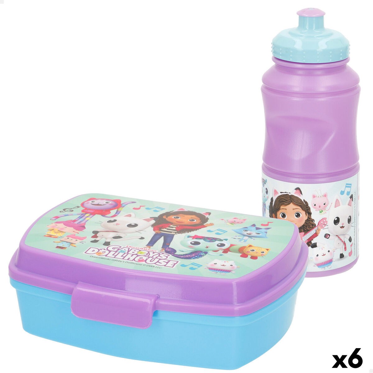 Контейнер для бутерброда Пластик 380 ml 17 x 5,5 x 13,5 cm (6 штук)