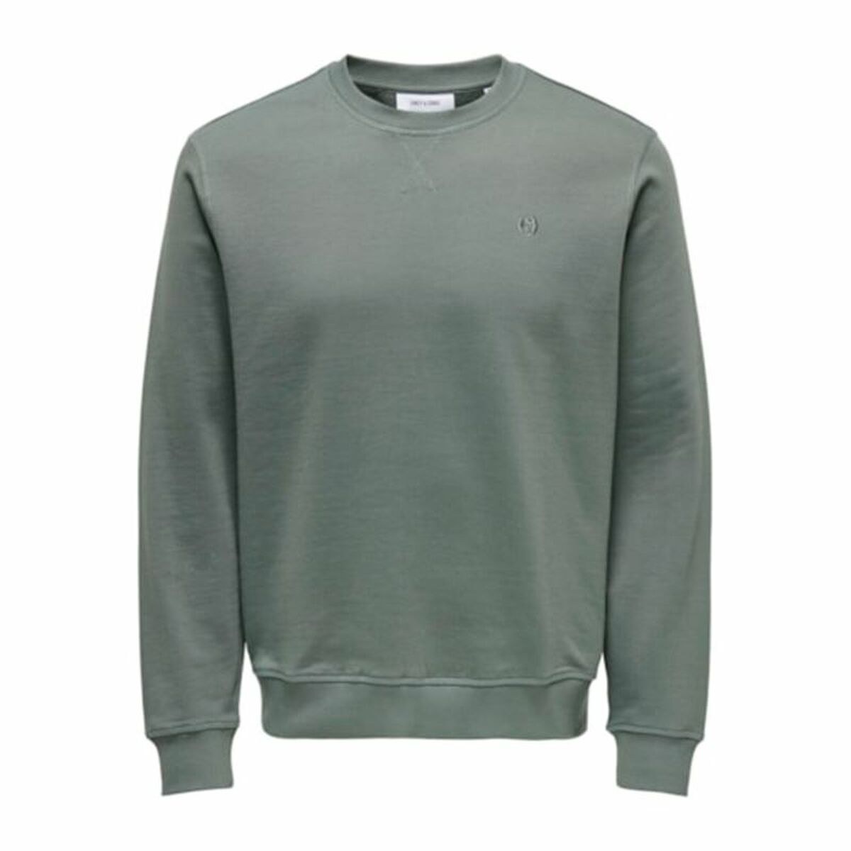 Толстовка без капюшона мужская Onsdan Unshed Reg Crew Neck Темно-зеленый