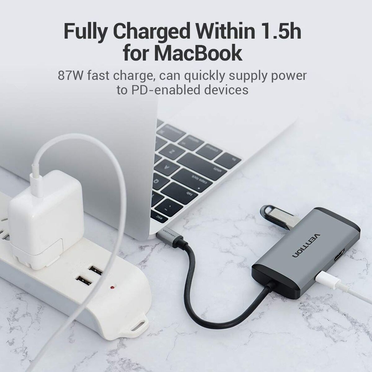 USB-разветвитель CNCHB Чёрный Серый