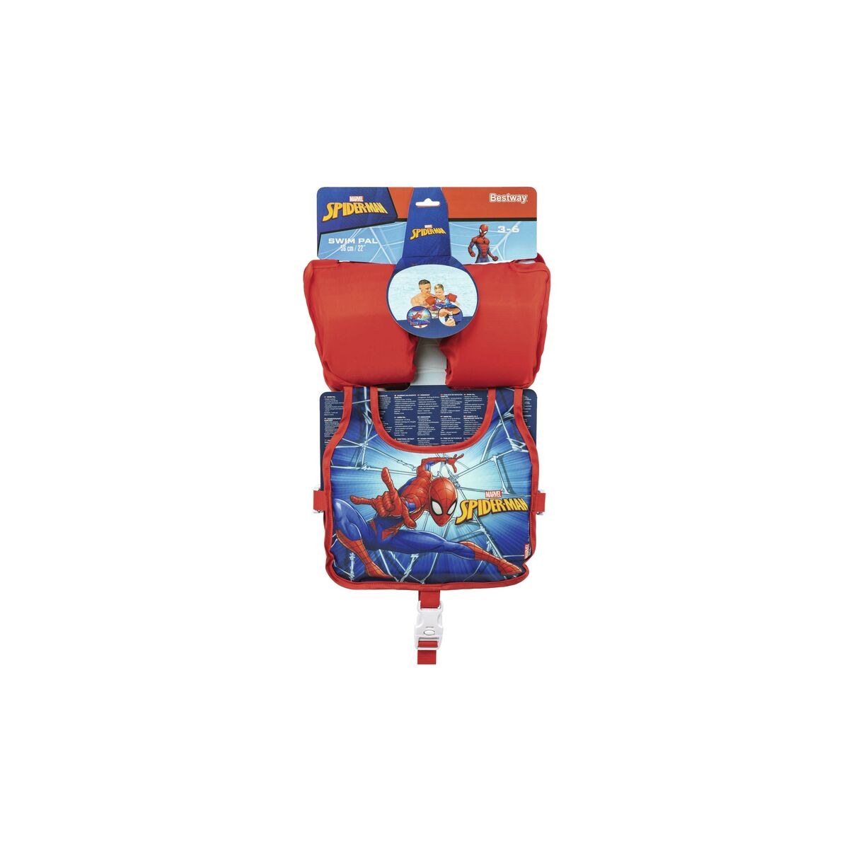 Vest with Arm Bands Disney Spiderman 56 cm +3-6 Years Pool & Beach 98795