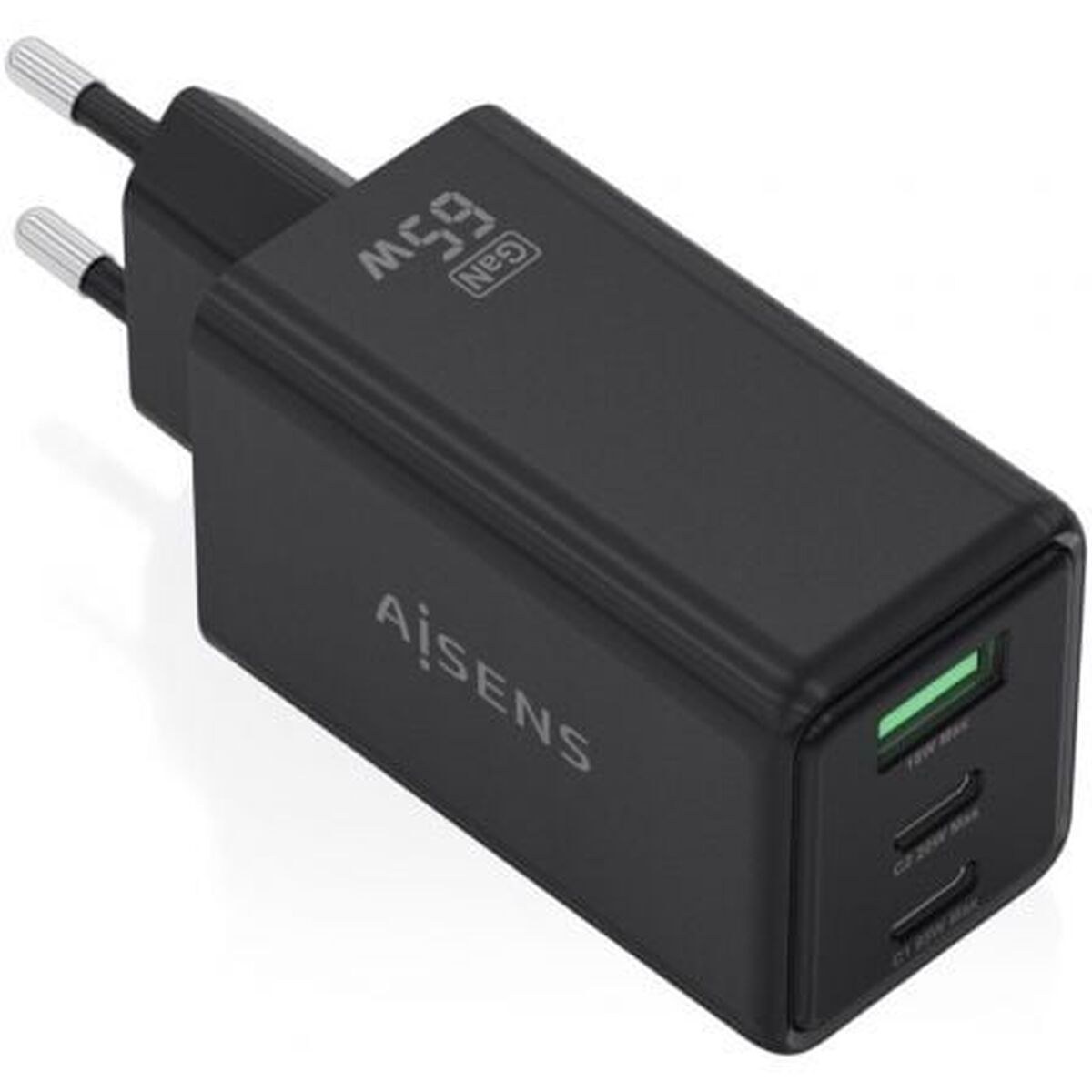 Сетевое зарядное устройство ASCH-65W3P073-BK Чёрный 65 W