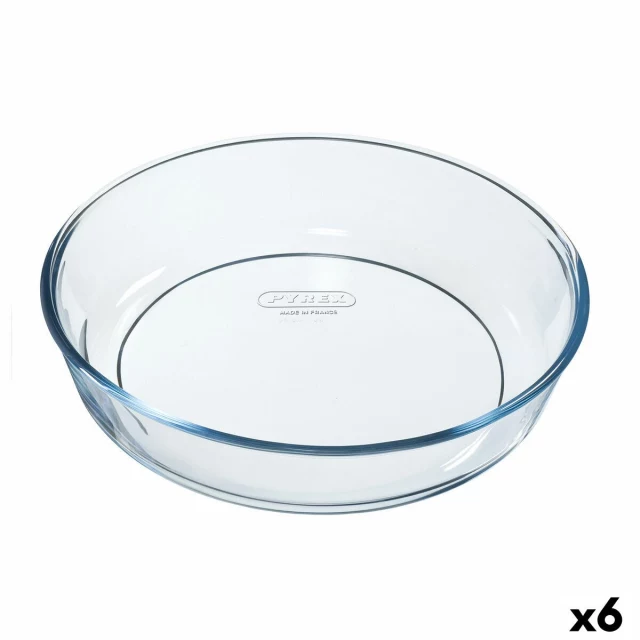 Форма для выпечки Classic Vidrio Прозрачный Cтекло Круглый 26 x 26 x 6 cm 6 штук