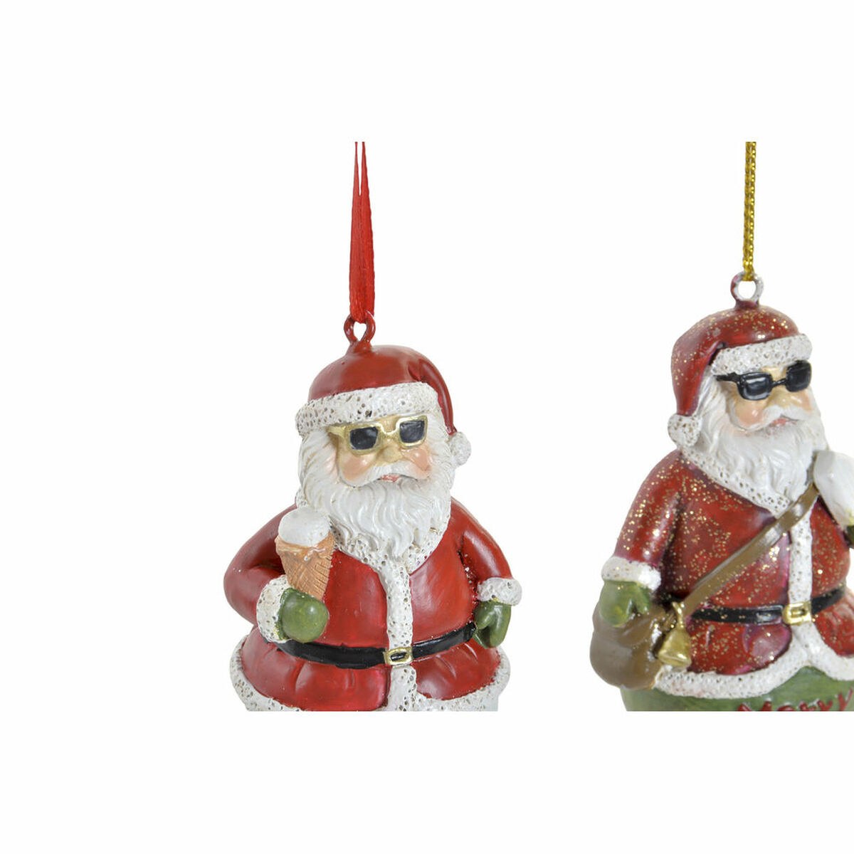 Hanging decoration Christmas Resin (2 pcs) (4.5 x 3 x 7 cm)