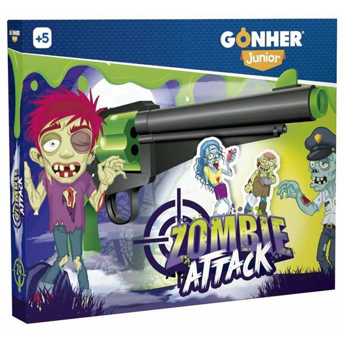 Пистолет с дротиками Zombie Attack
