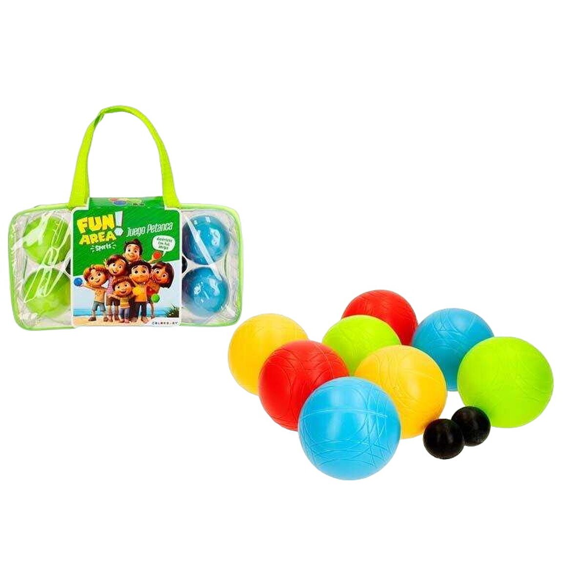 Boules Set Fun Area! 10 Pieces 31 x 8 x 16,5 cm