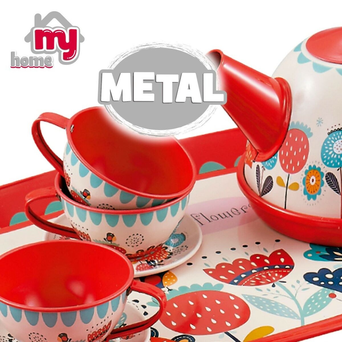 Tea set My Home Toy 15 Pieces (6 Units)