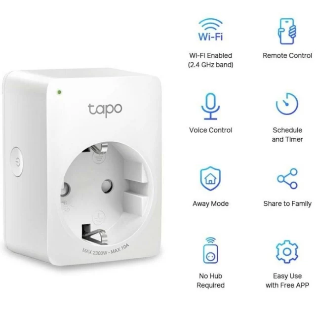 Smart Plug Tapo P100 Wi-Fi 220-240 V 10 A