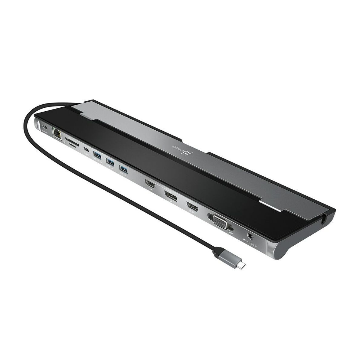 USB-разветвитель JCD543-N Чёрный Чёрный, Посеребренный 5 W