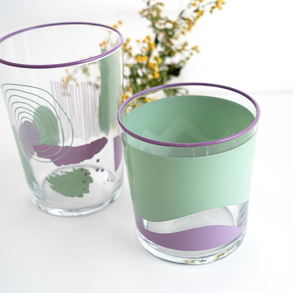 Стакан Kaleido Разноцветный Cтекло Абстракция 510 ml (6 штук)