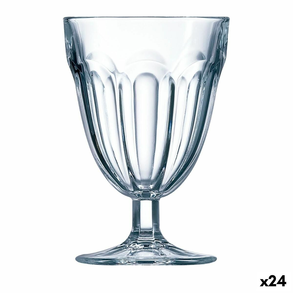 Стакан Roman Прозрачный Cтекло 210 ml Вода (24 штук)