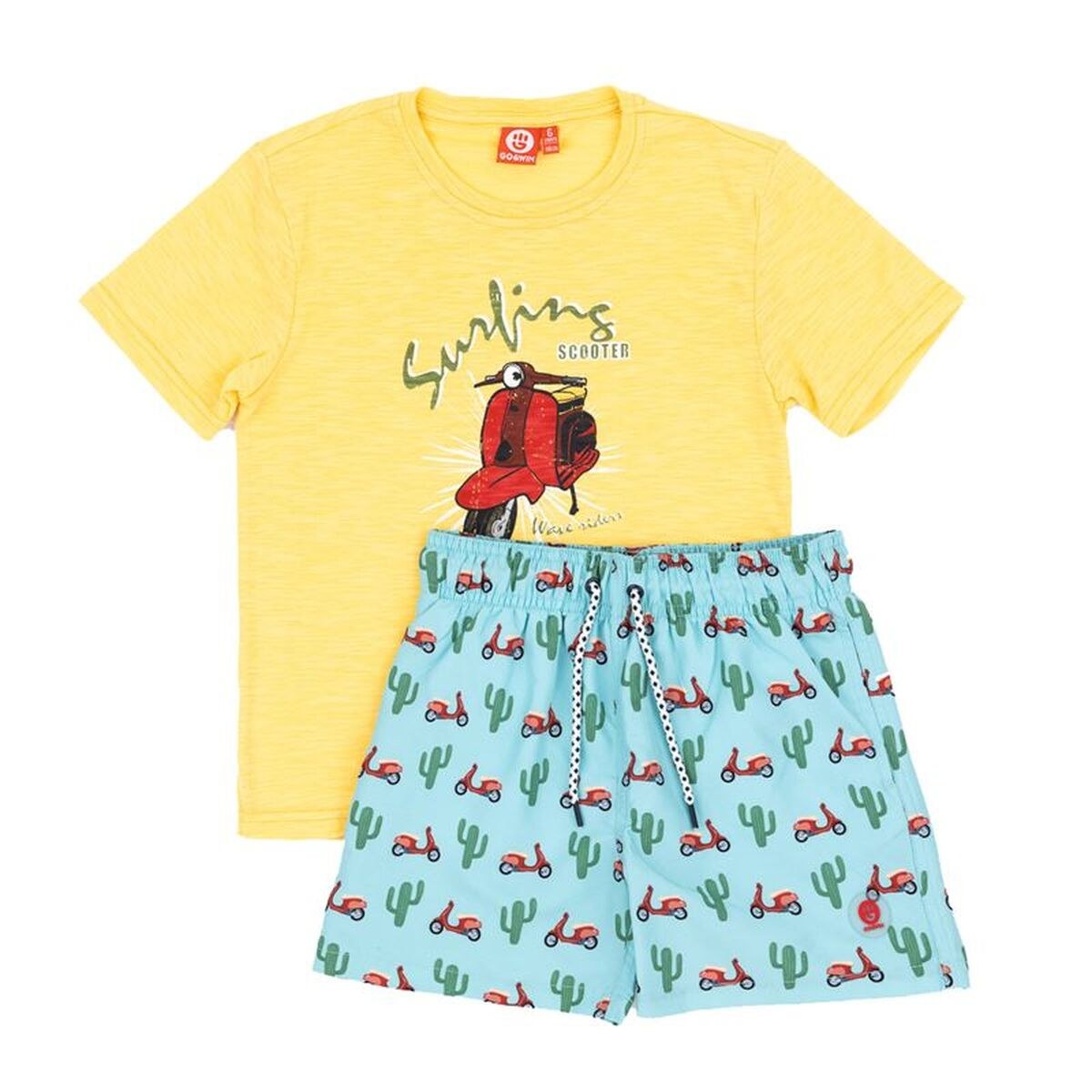 Children's Sports Outfit Fortra Yellow 2 Pieces